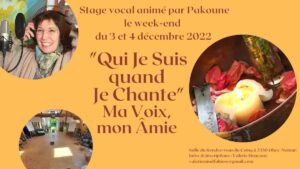 Stage vocal à Ohey (Namur) – Décembre 2022