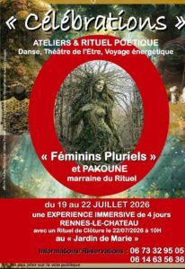 Rennes-le-Château – 22 Juillet 2026 (matin) – Célébrations – Féminins Pluriels avec Sabine Stourbe et l’association RE-SOURCES
