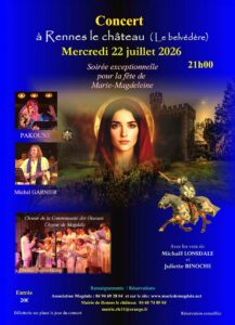 Rennes-le-Château – 22 Juillet 2026 à 21h – Concert Pakoune & Michel Garnier avec les Chœurs de Magdala